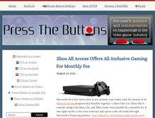 Tablet Screenshot of pressthebuttons.com